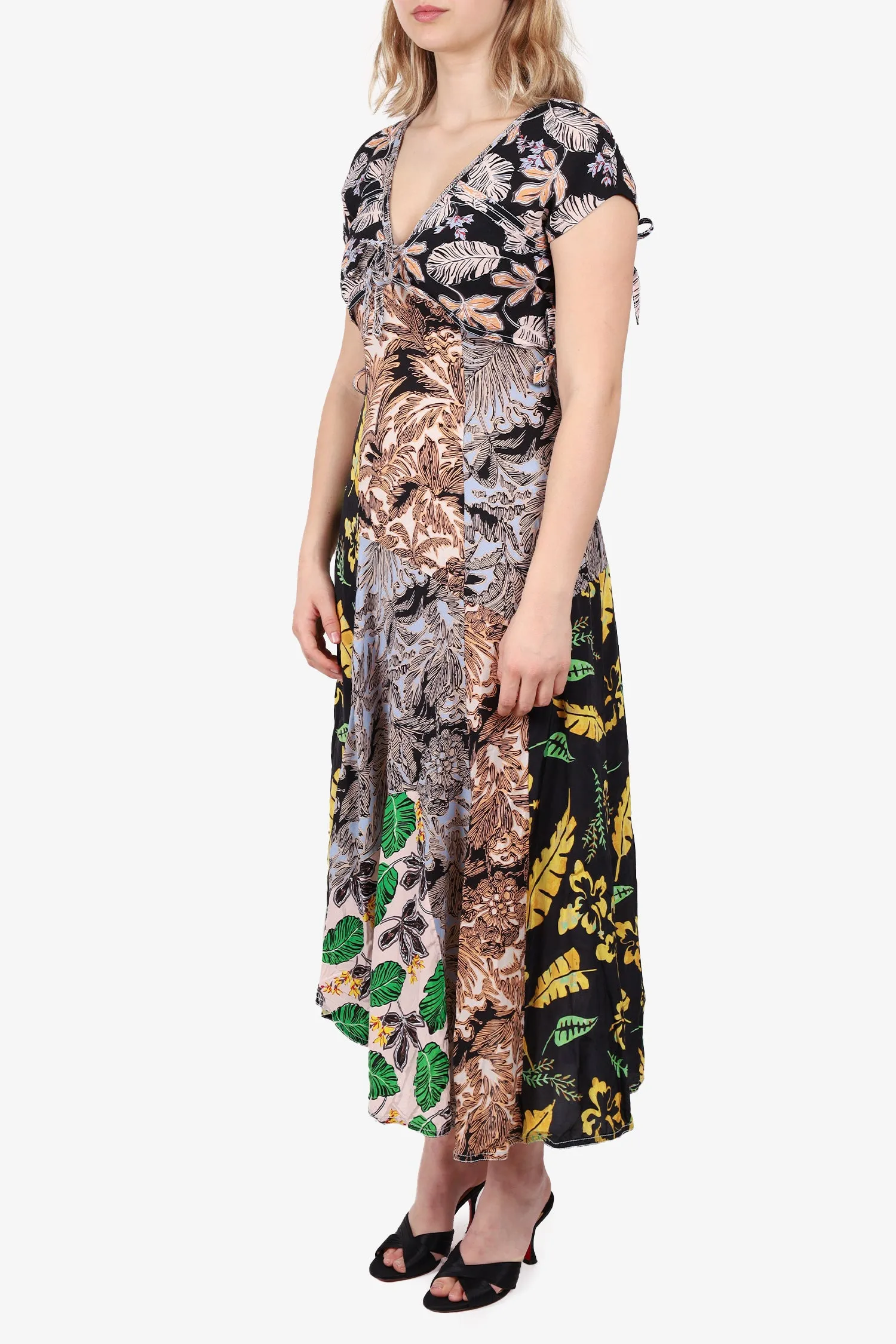 3.1 Phillip Lim Multicolor Floral Print Slip Maxi Dress Size 6