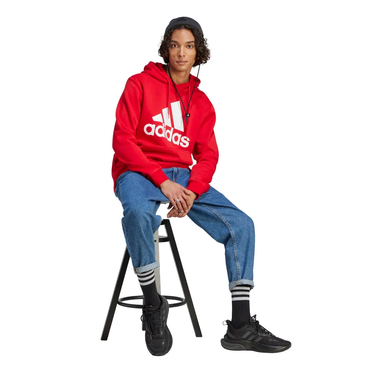 adidas Men's Essentials Fleece Big Logo Hoodie (Tall)