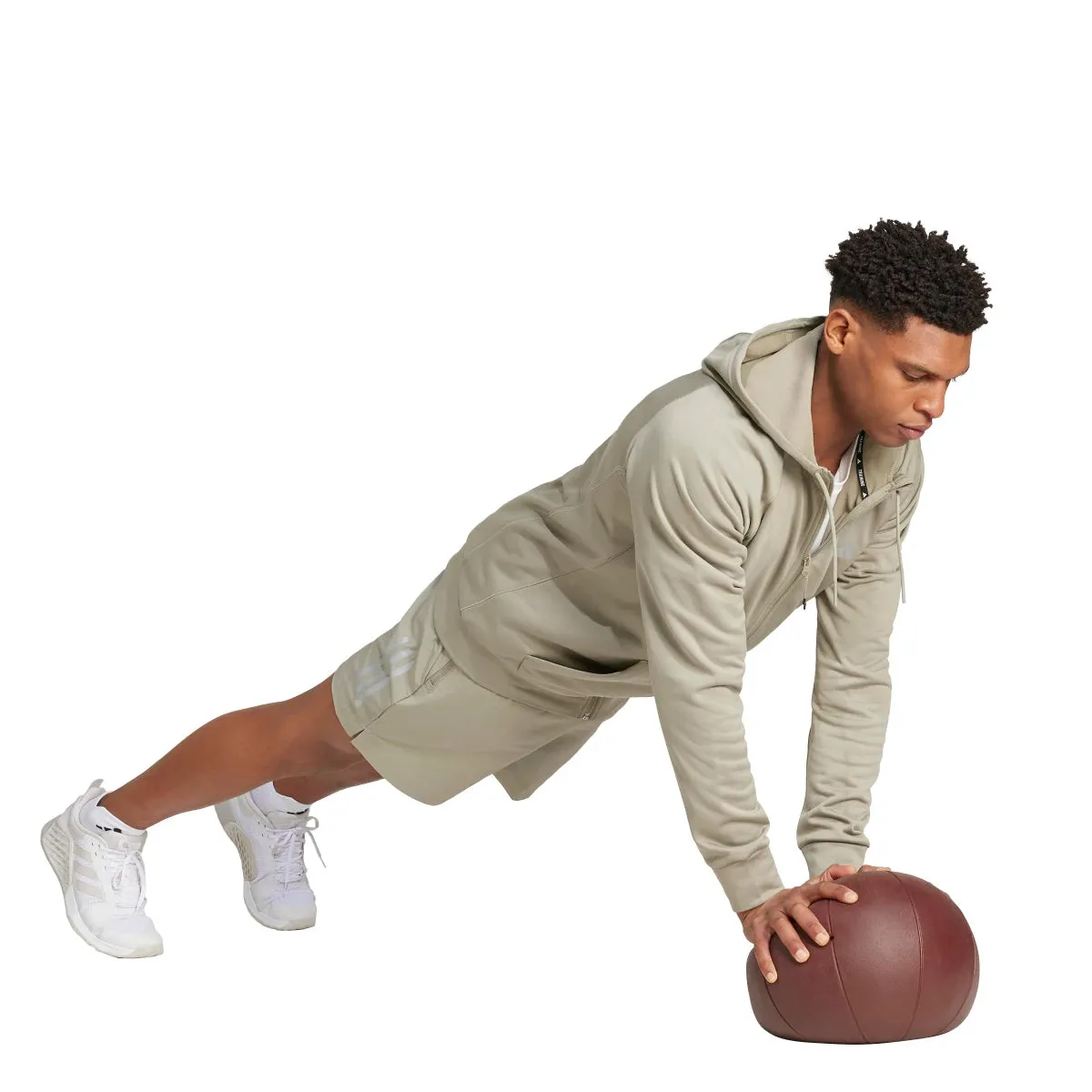 adidas Men's Game and Go Training 3-Stripes Hoodie