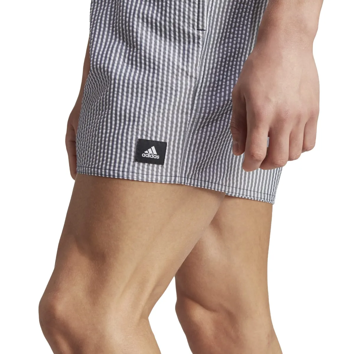 adidas Men's Stripey Classics Short Length Swim Shorts