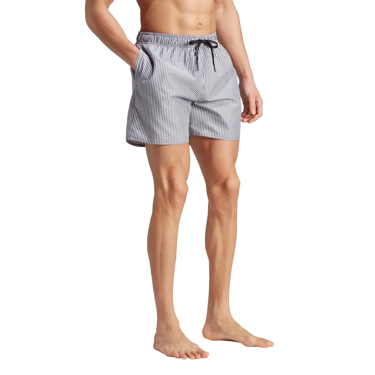 adidas Men's Stripey Classics Short Length Swim Shorts