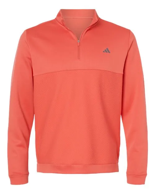 adidas Men's Ultimate365 Textured Quarter-Zip Pullover