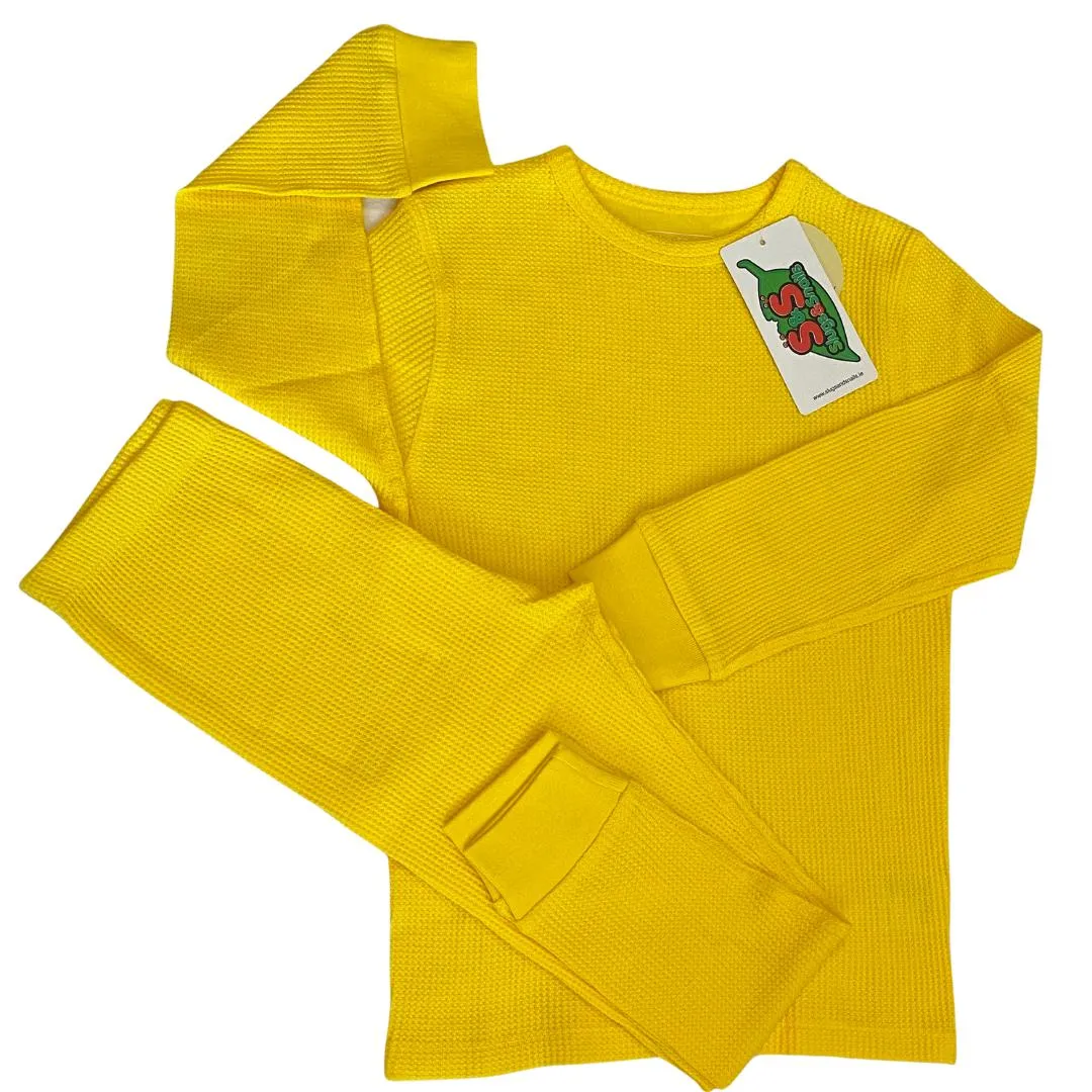 Adult's Sunflower Yellow Waffle Set