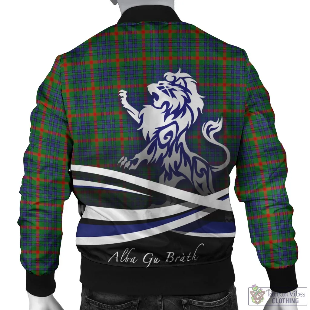 Aiton Tartan Bomber Jacket with Alba Gu Brath Regal Lion Emblem