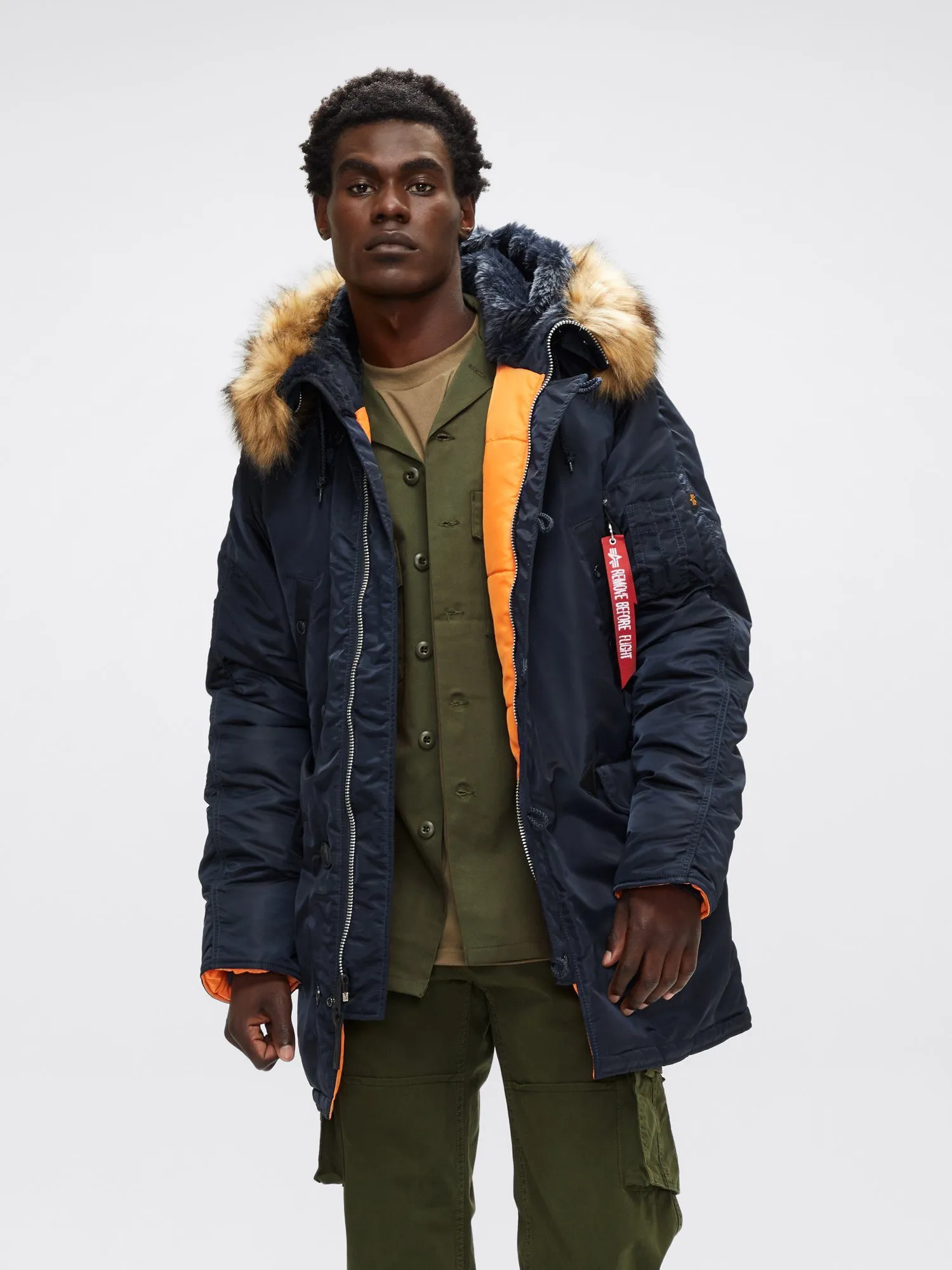 Alpha Slim Fit N-3B Parka - Replica Blue