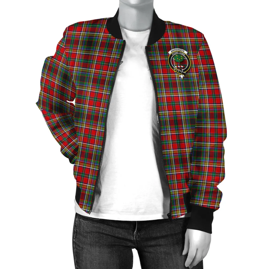 Anderson of Arbrake Tartan Bomber Jacket with Family Crest