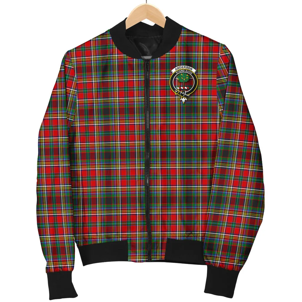 Anderson of Arbrake Tartan Bomber Jacket with Family Crest