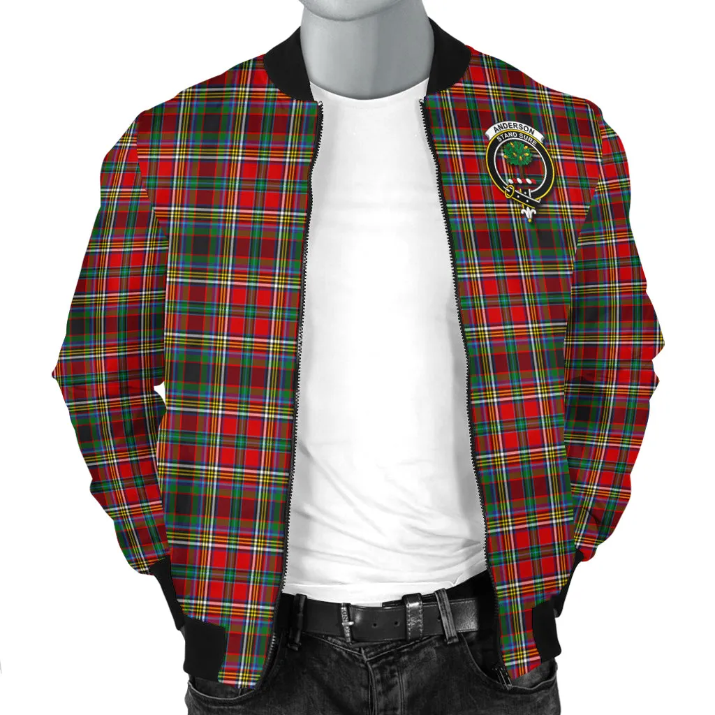 Anderson of Arbrake Tartan Bomber Jacket with Family Crest