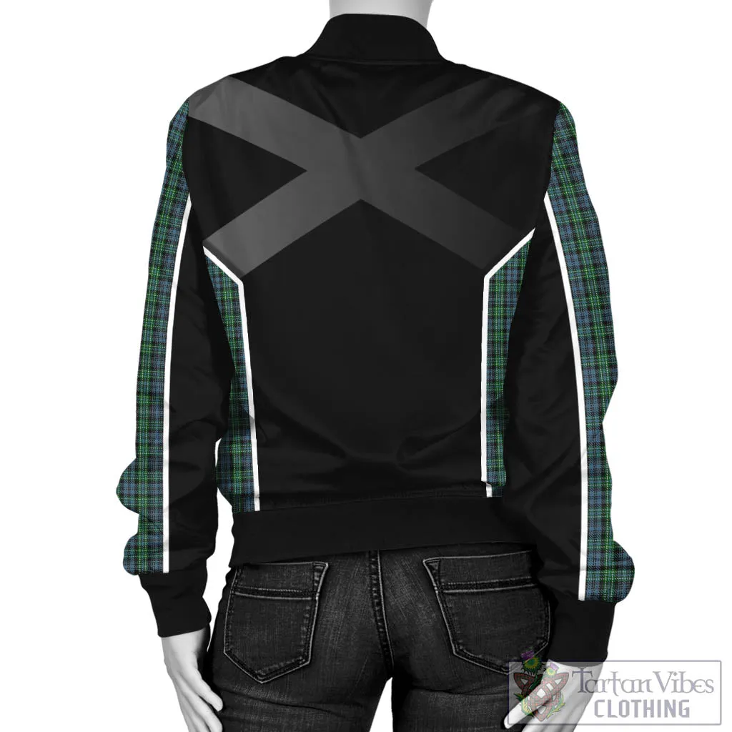 Arbuthnot Tartan Bomber Jacket with Family Crest and Scottish Thistle Vibes Sport Style