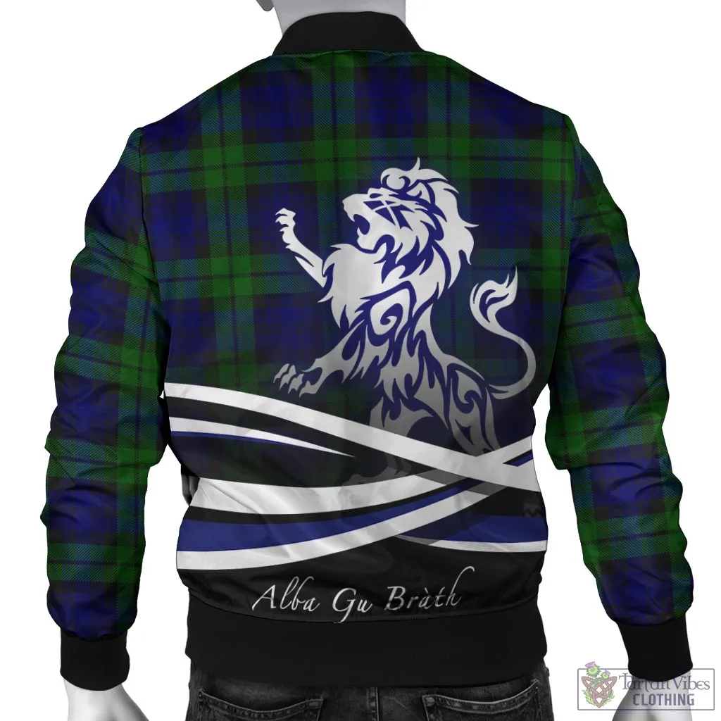 Bannatyne Tartan Bomber Jacket with Alba Gu Brath Regal Lion Emblem