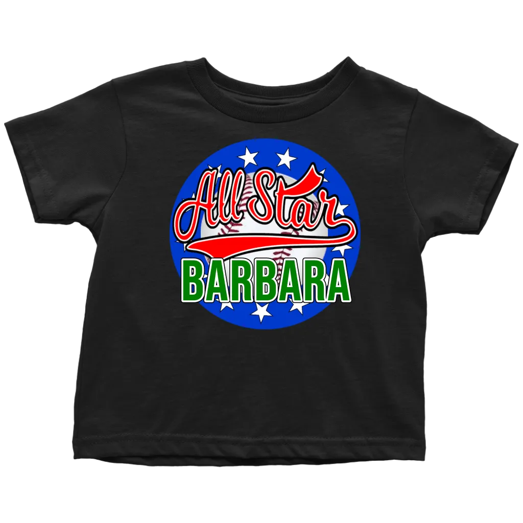 BARBARA ALL STAR TODDLER T-SHIRT FOR BARBARA