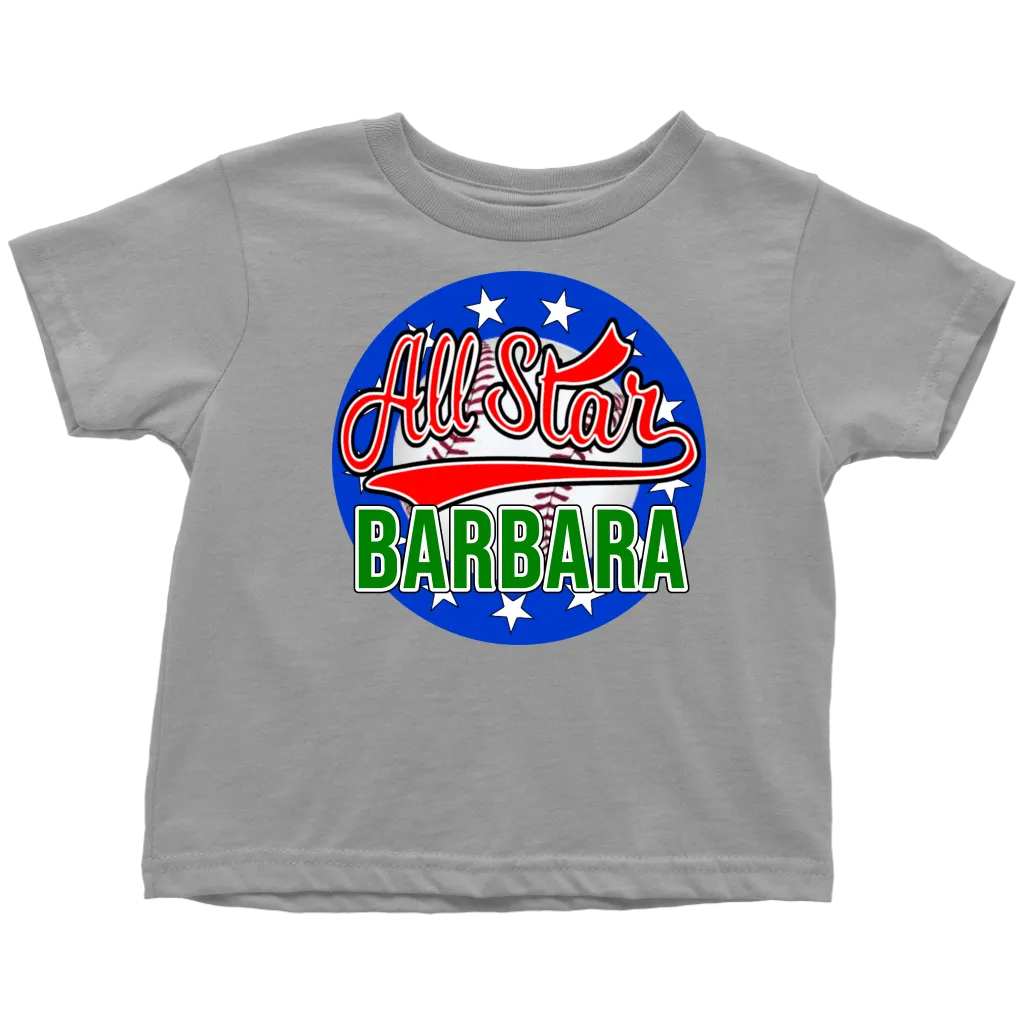 BARBARA ALL STAR TODDLER T-SHIRT FOR BARBARA