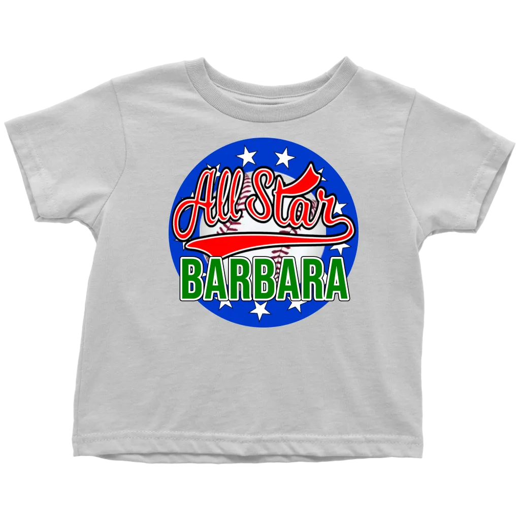 BARBARA ALL STAR TODDLER T-SHIRT FOR BARBARA