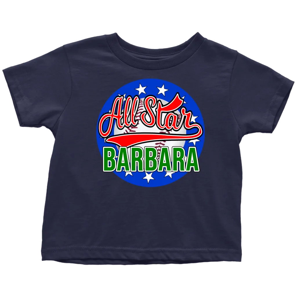 BARBARA ALL STAR TODDLER T-SHIRT FOR BARBARA