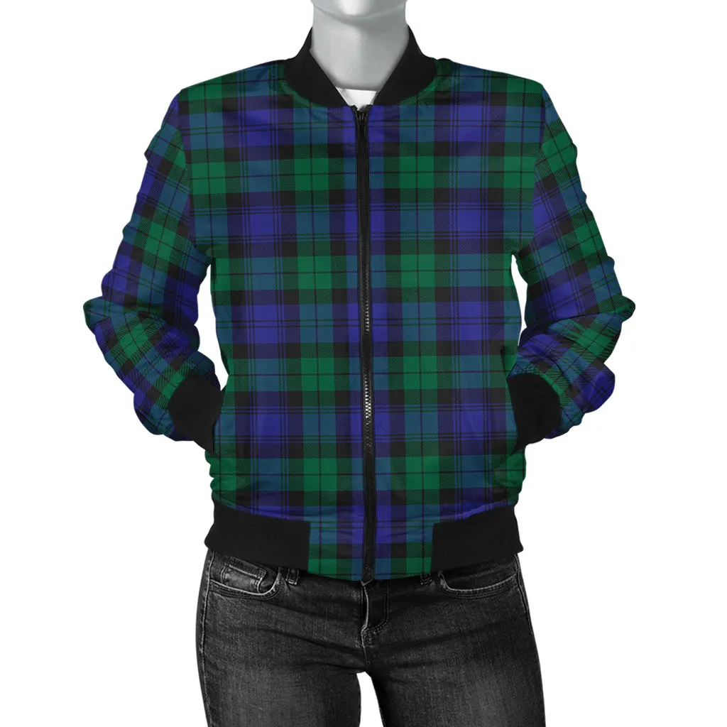 Black Watch Modern Tartan Bomber Jacket