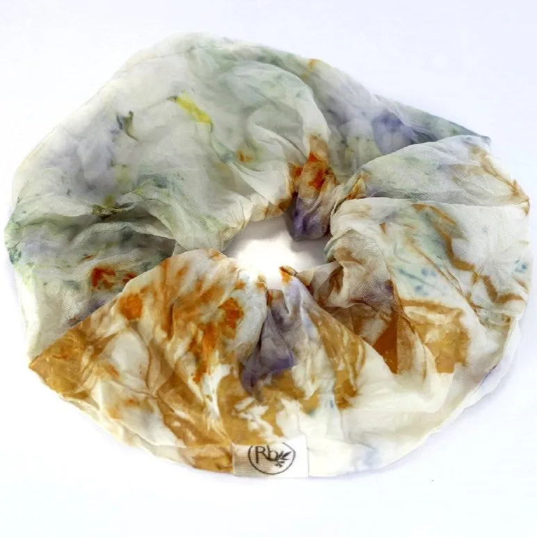 Botanically-dyed Silk Scrunchie