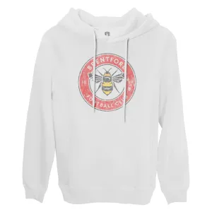 Brentford FC Color Badge Fleece Pullover Hoodie - White