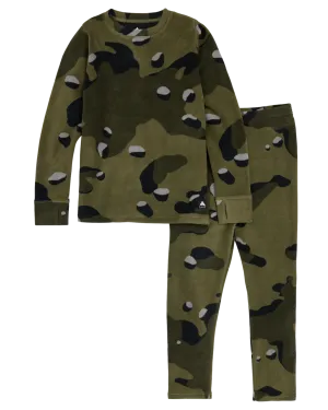 Burton Kids' Fleece Base Layer Set - Forest Moss Cookie Camo