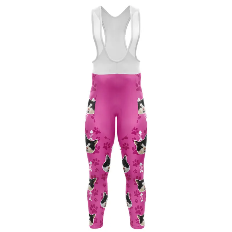 Cat Custom Face Bib & Shorts (Pink)