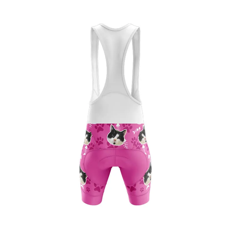 Cat Custom Face Bib & Shorts (Pink)