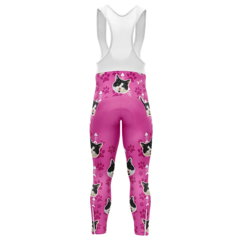 Cat Custom Face Bib & Shorts (Pink)