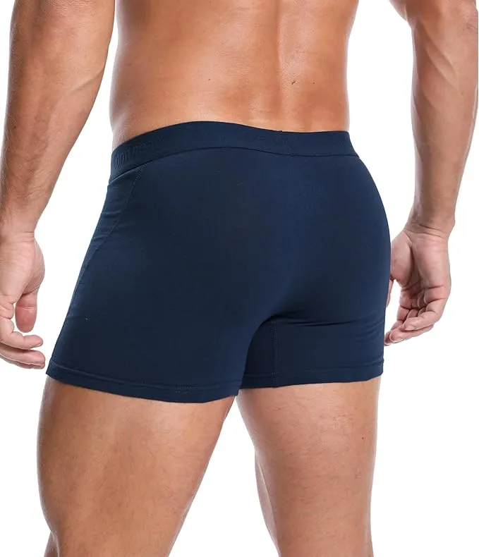 Comfneat Men's 6-Pack Trunks Cotton Spandex Underwear