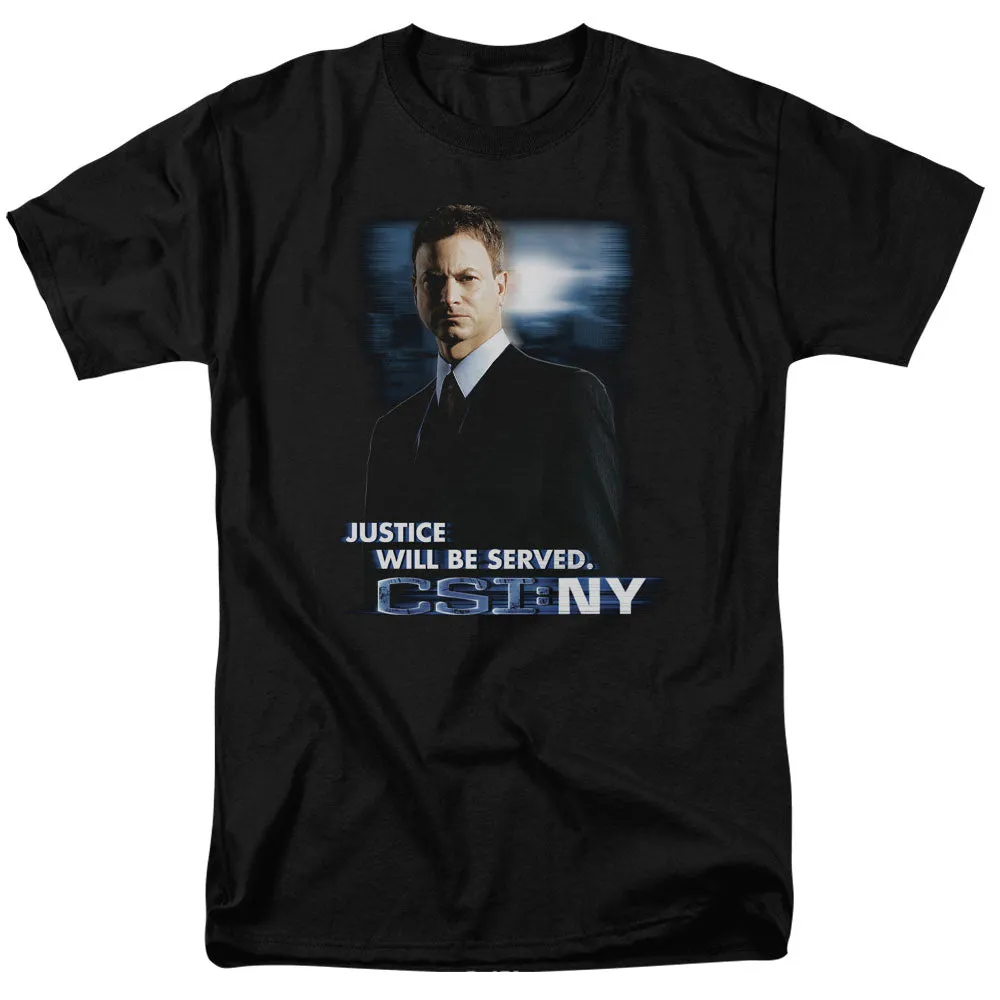 Csi:ny Justice Served Mens T Shirt Black