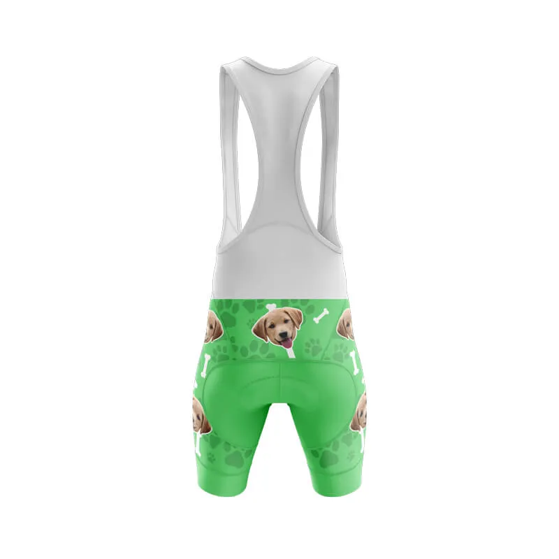 Dog Custom Face Bib & Shorts (Green)