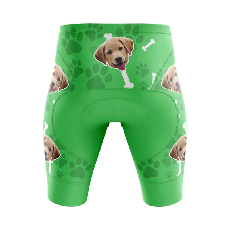 Dog Custom Face Bib & Shorts (Green)