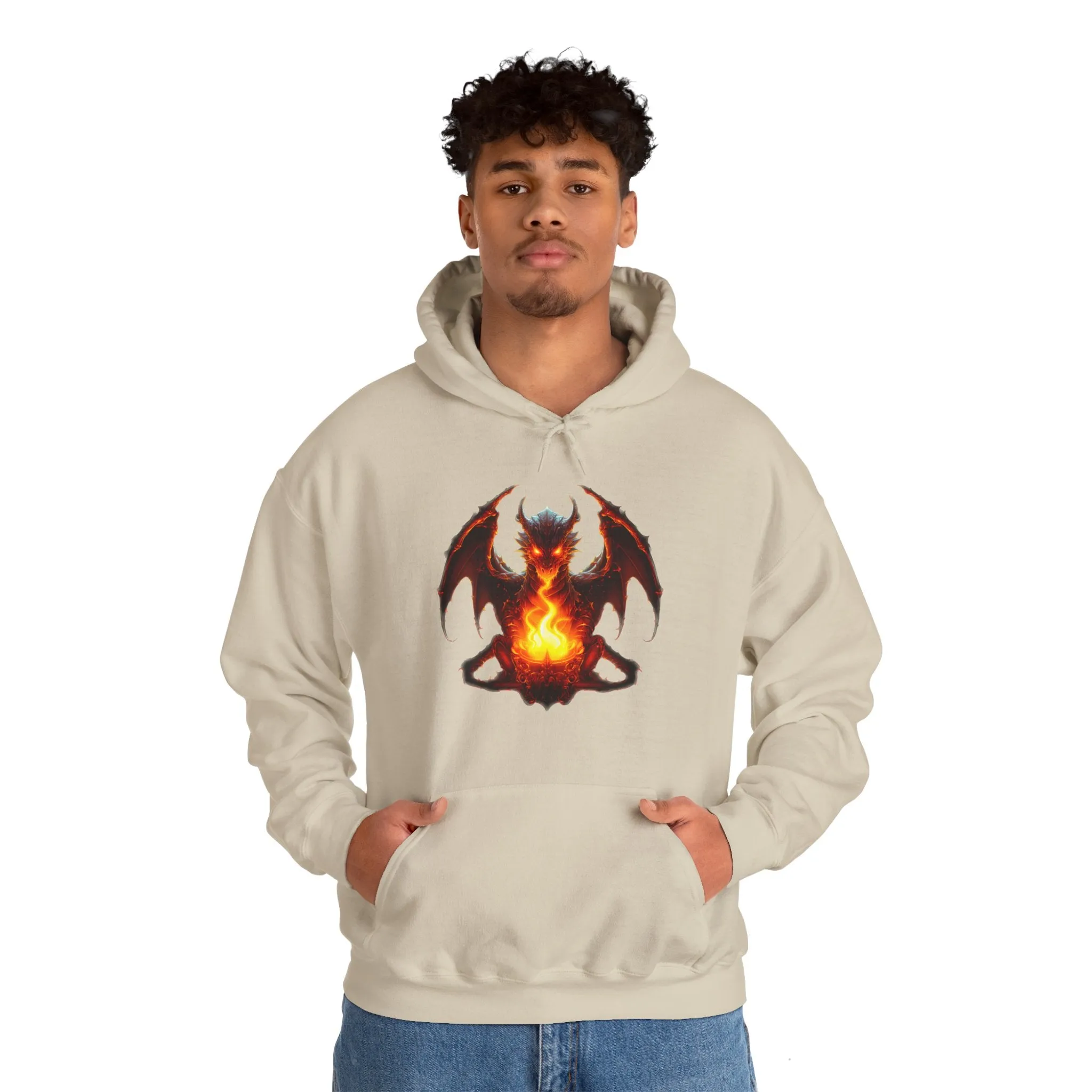 Fire Dragon Unisex Heavy Blend™ Hooded Sweatshirt