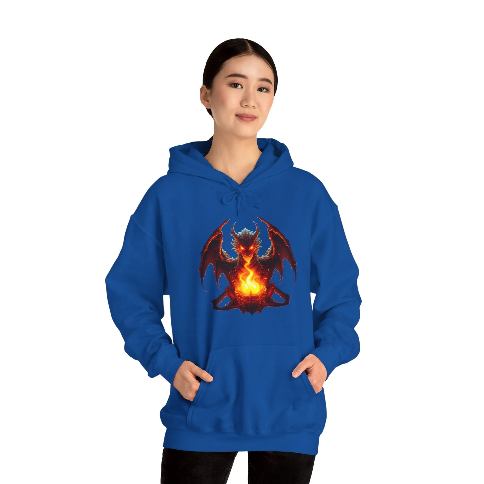 Fire Dragon Unisex Heavy Blend™ Hooded Sweatshirt