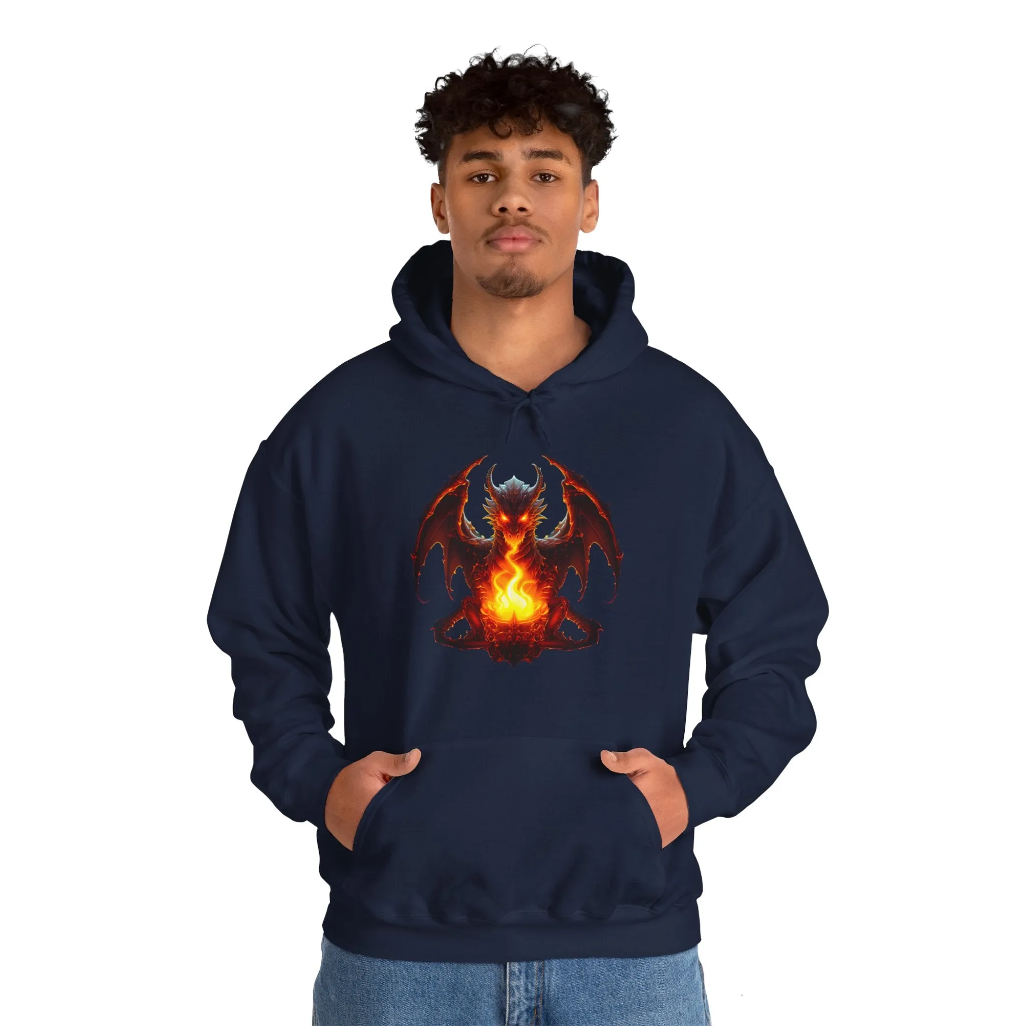 Fire Dragon Unisex Heavy Blend™ Hooded Sweatshirt