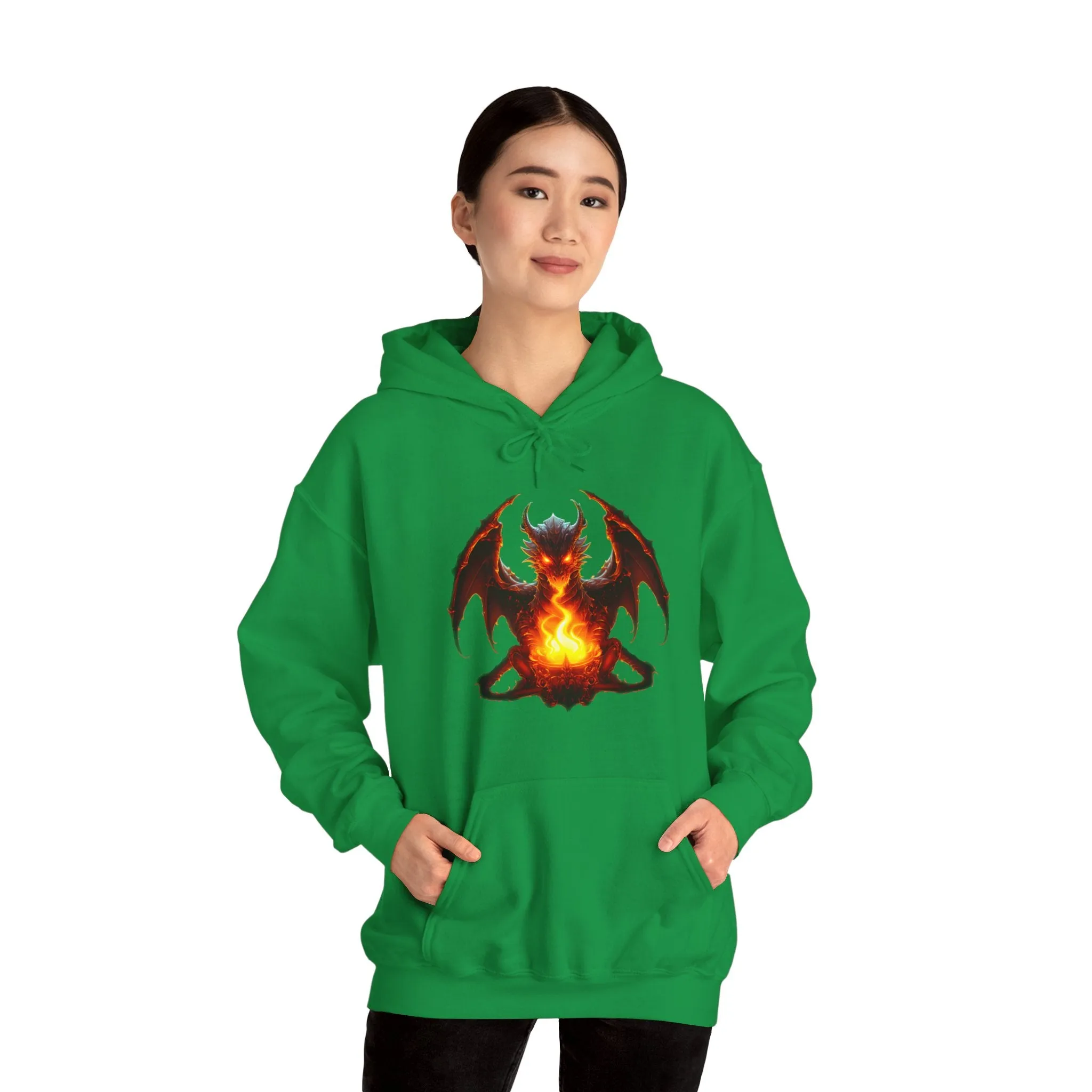 Fire Dragon Unisex Heavy Blend™ Hooded Sweatshirt