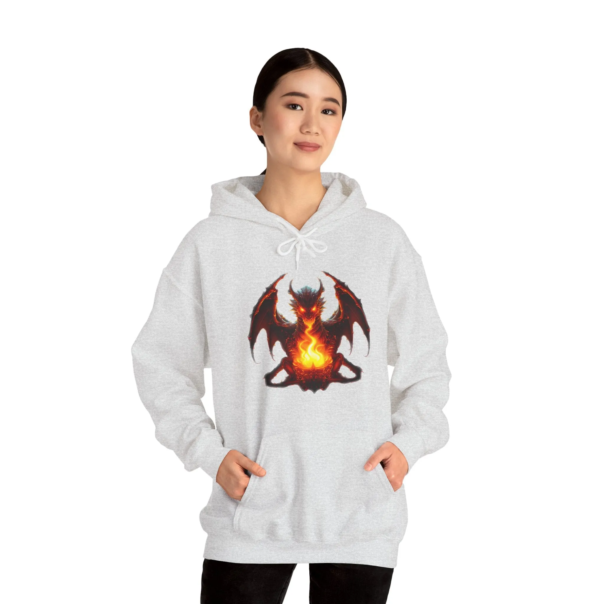 Fire Dragon Unisex Heavy Blend™ Hooded Sweatshirt