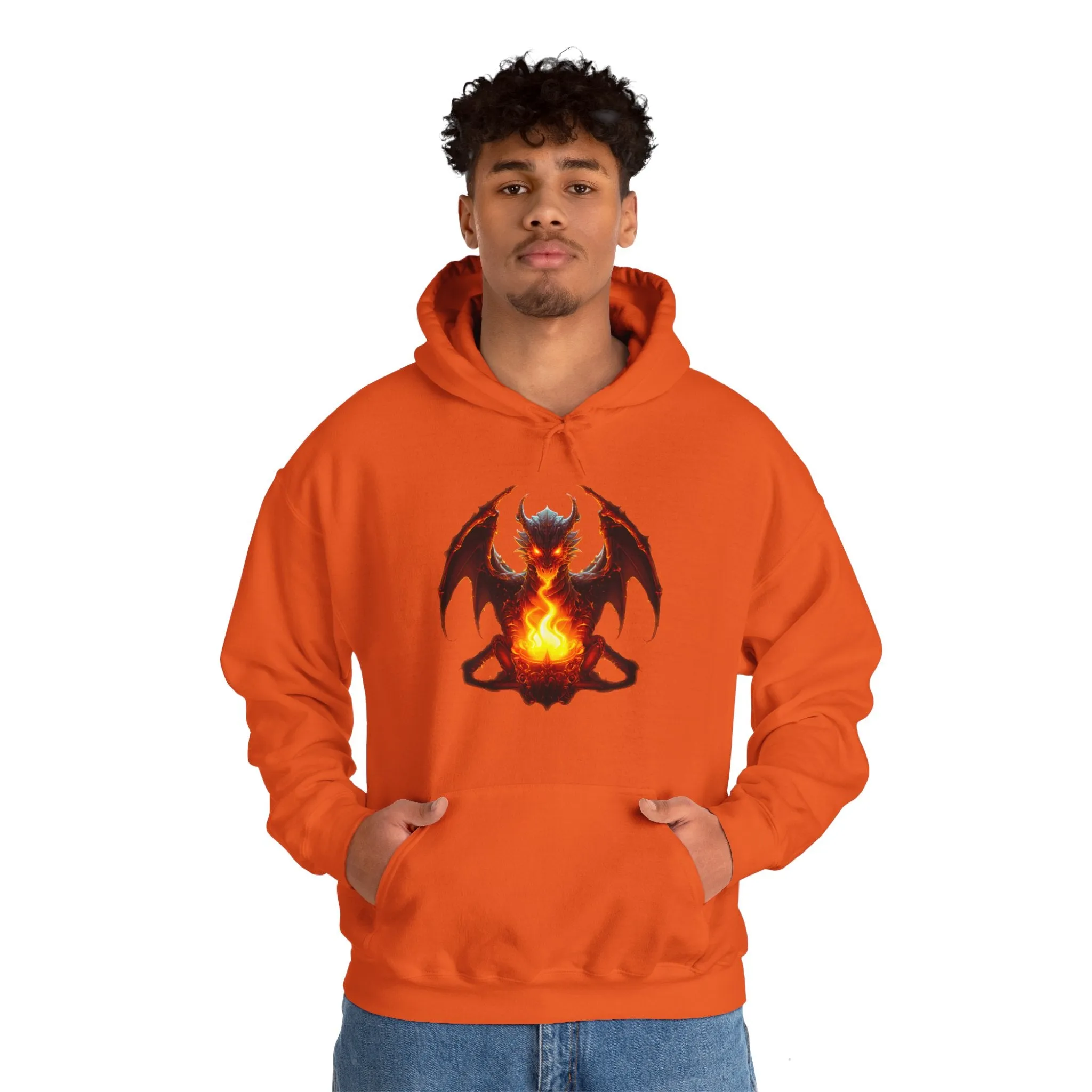 Fire Dragon Unisex Heavy Blend™ Hooded Sweatshirt