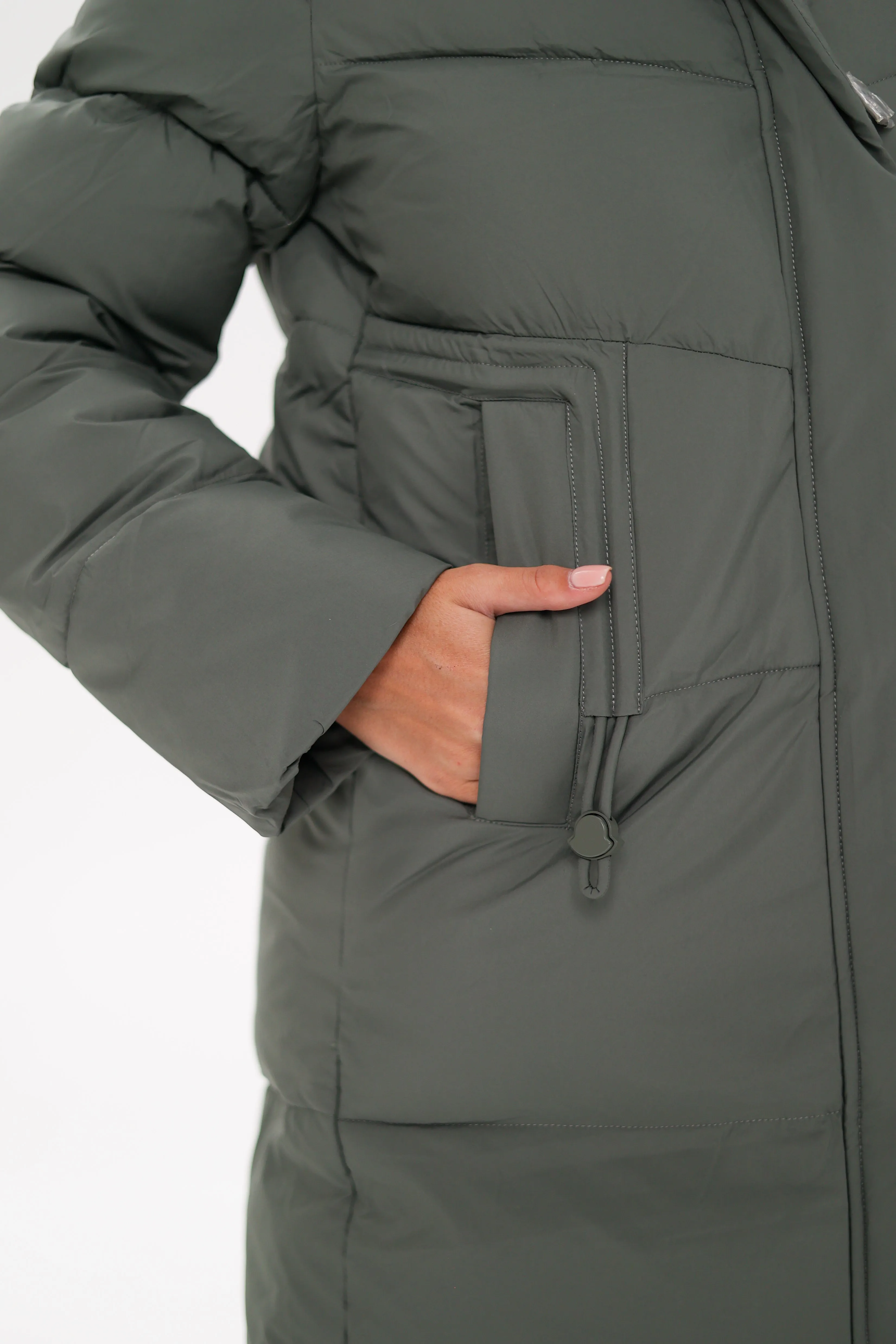 Genuine Polar Fox Trim Bio Down Coat