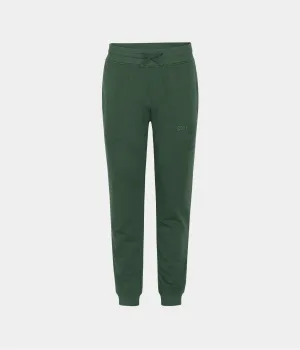 Green bamboo sweatpants with logo