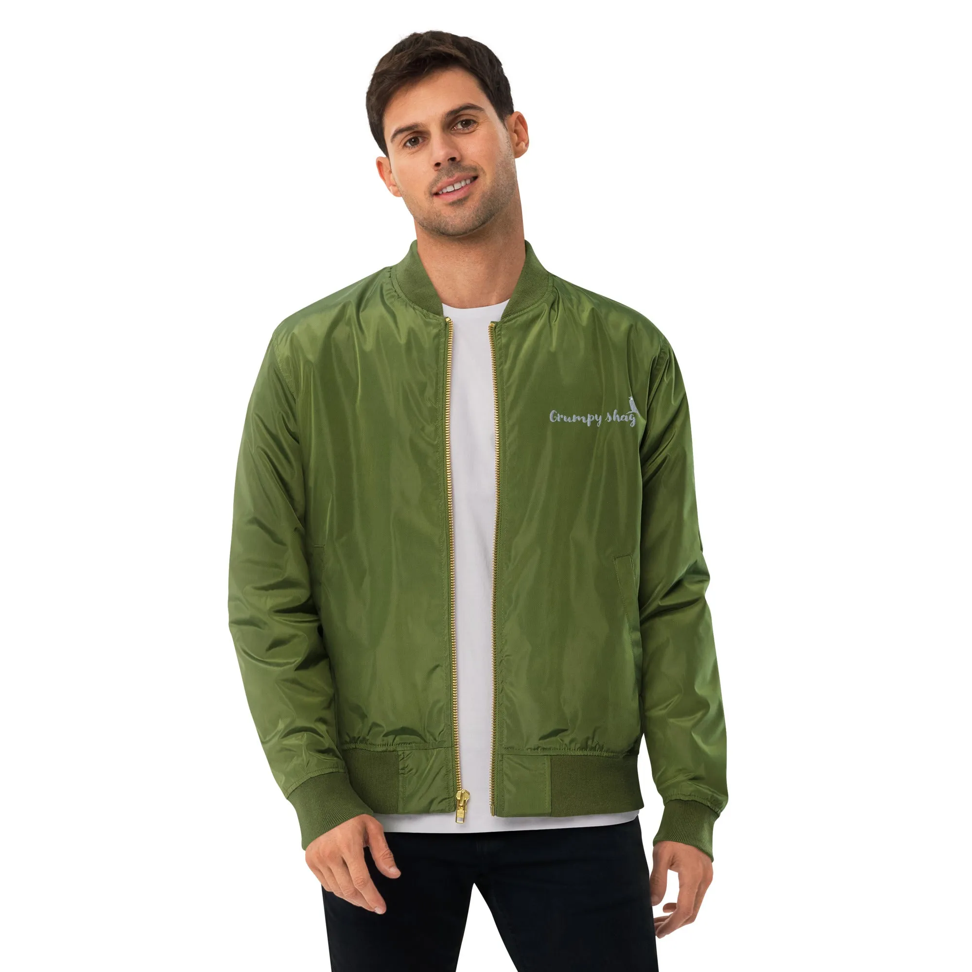 Grumpy shag Premium recycled bomber jacket