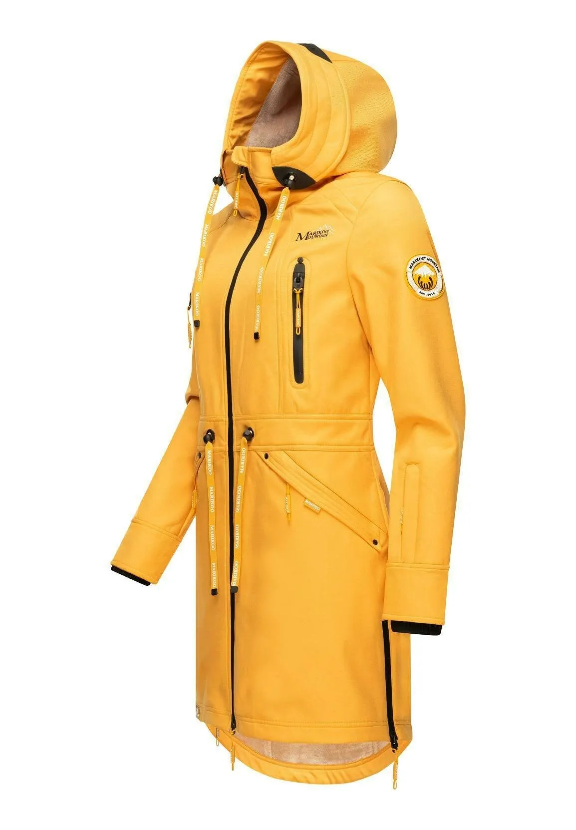 Marikoo parka with chest pockets, yellow