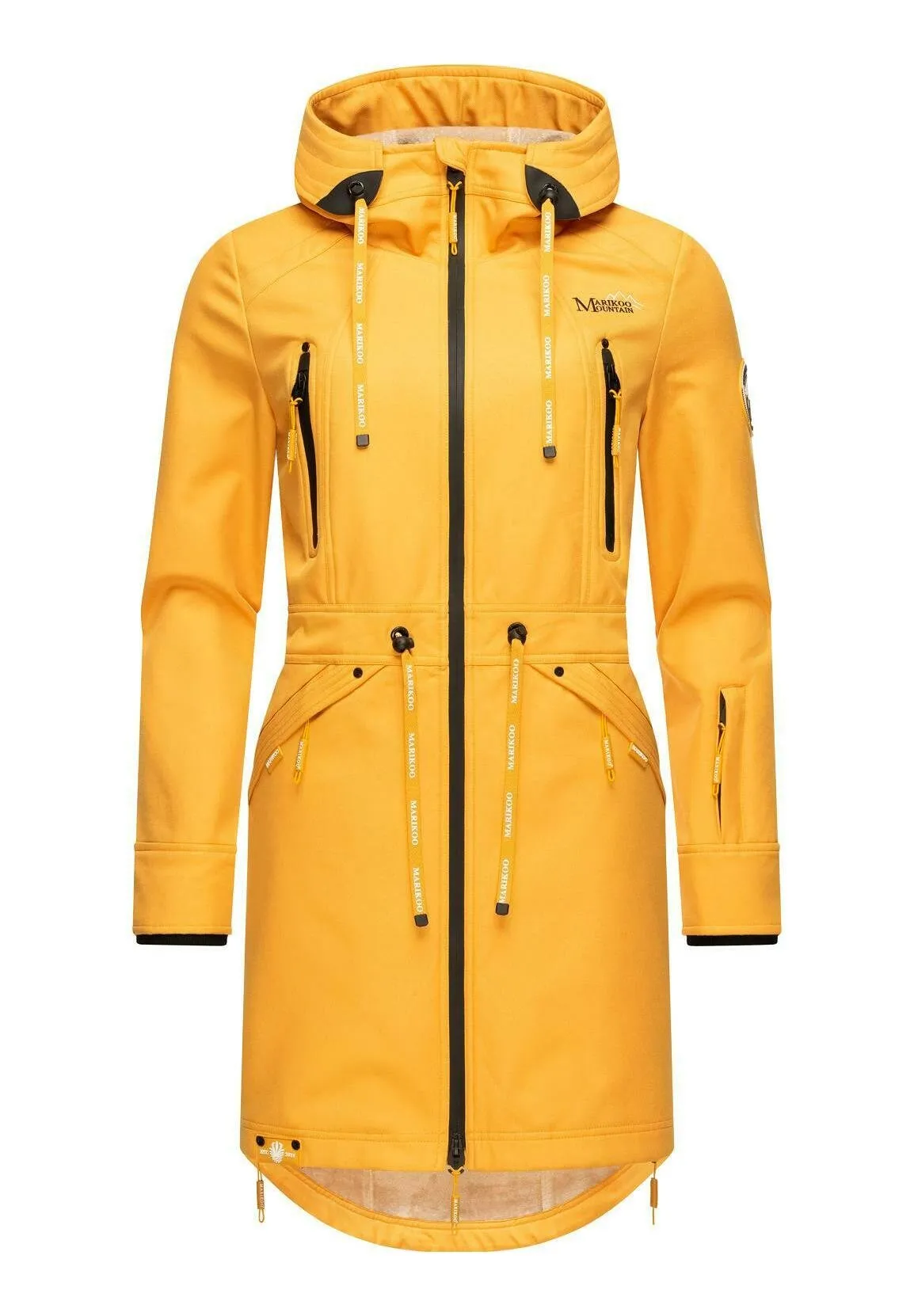 Marikoo parka with chest pockets, yellow