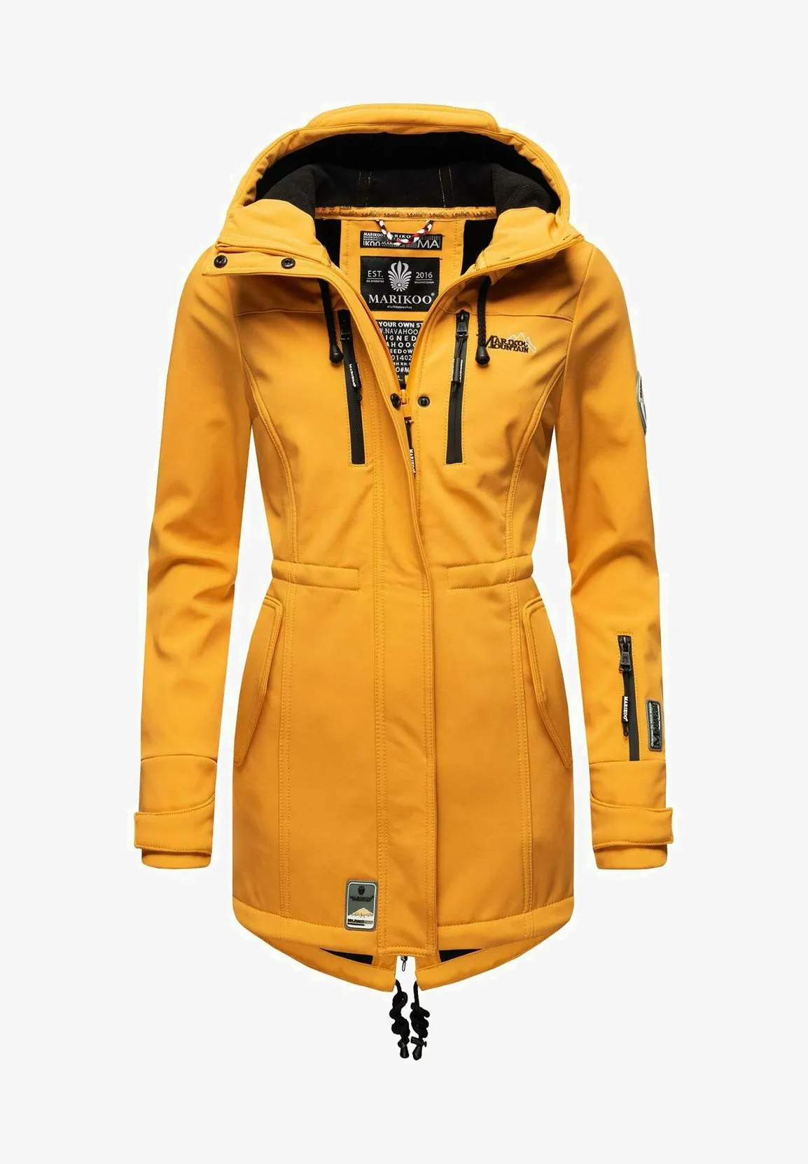 Marikoo waterproof parka, yellow