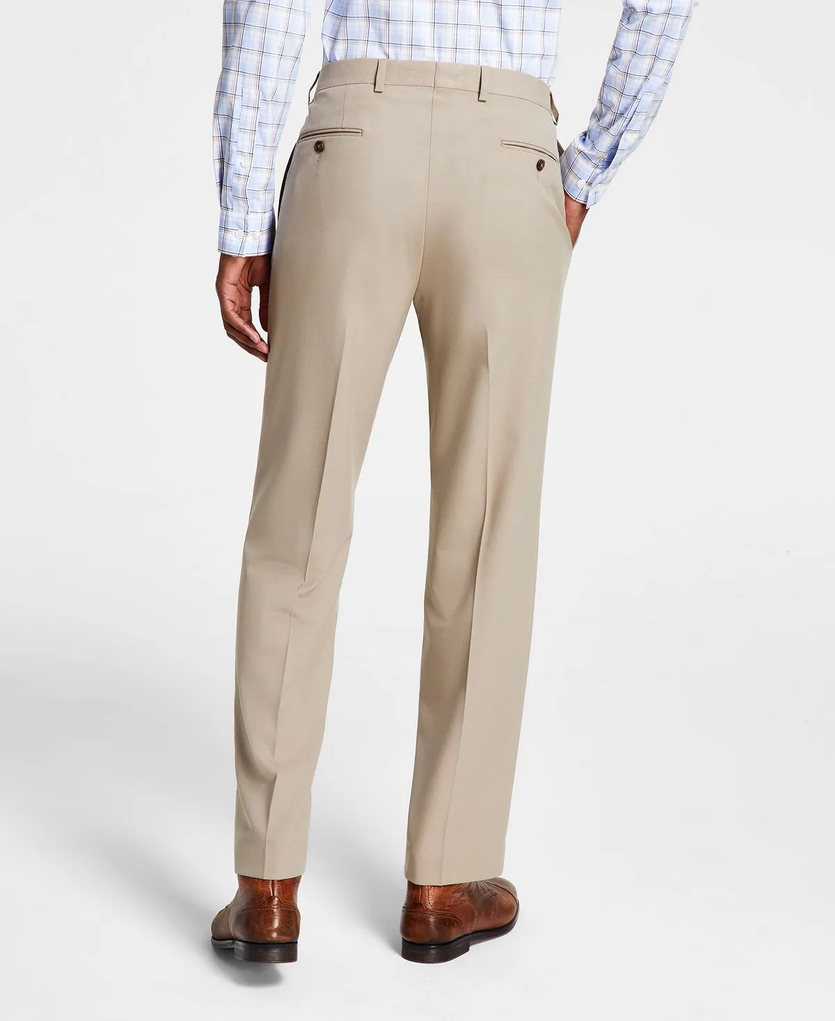 Michael Kors Men's Plain Regular Fit Trousers