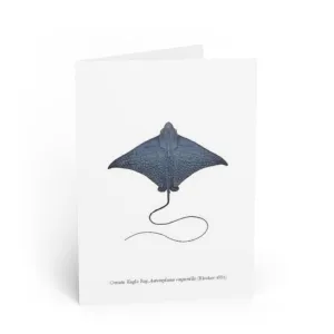 Ornate Eagle Ray Greeting Card