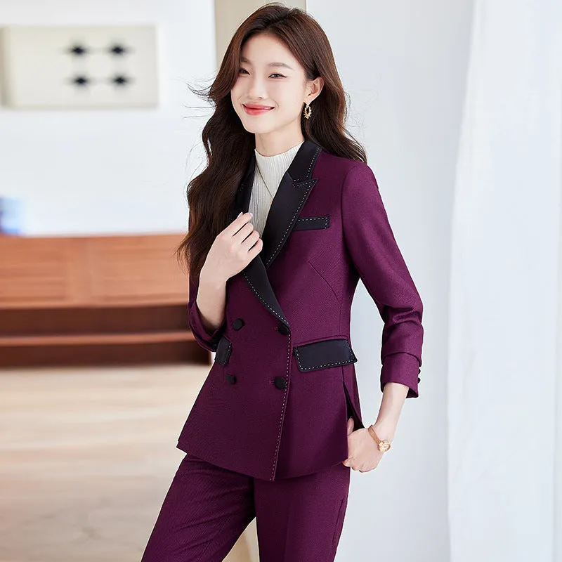 Red Suit Jacket Bell-bottom Pants Suit