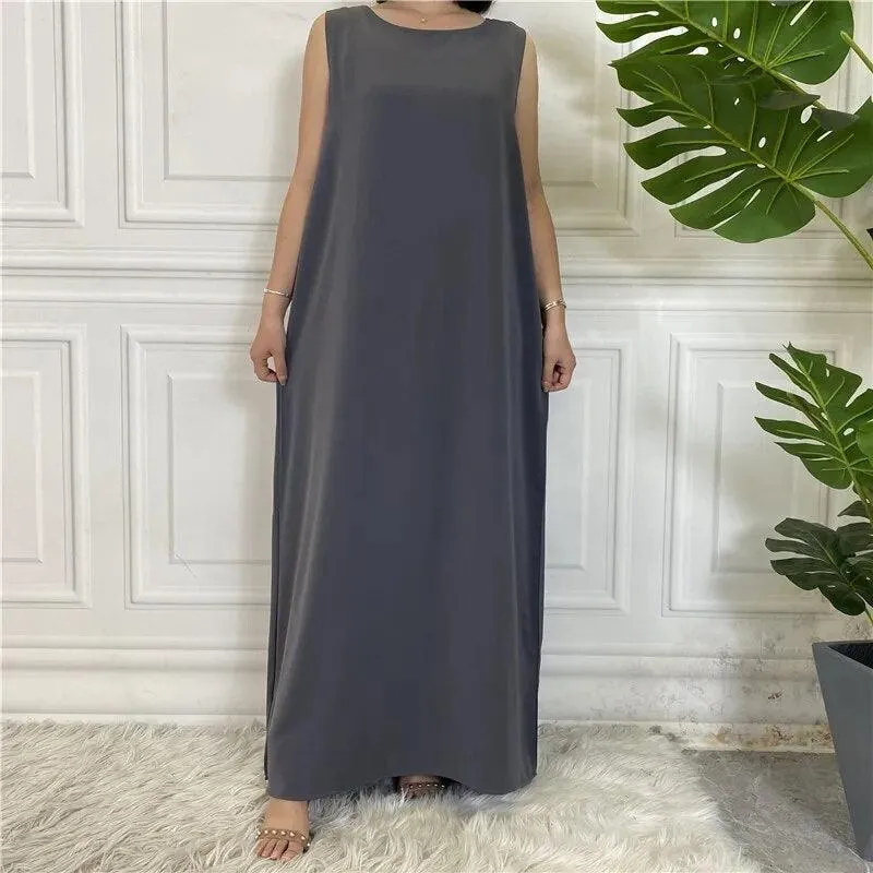 Sleeveless Inner Slip Dress Abaya for Muslim Women