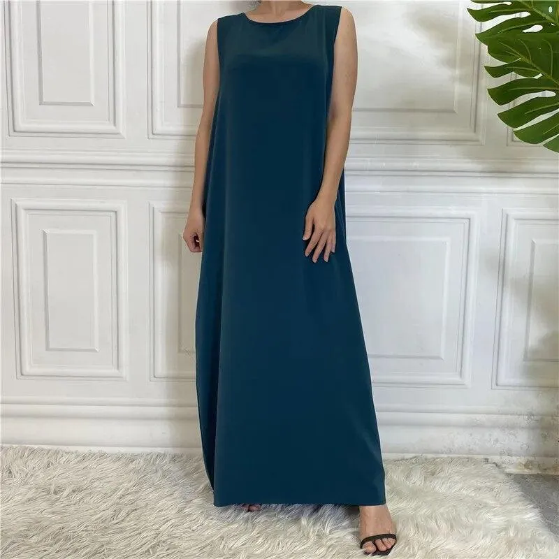 Sleeveless Inner Slip Dress Abaya for Muslim Women