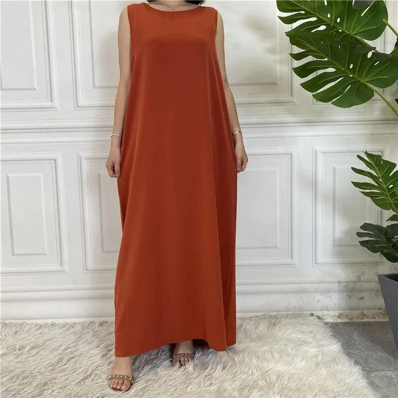 Sleeveless Inner Slip Dress Abaya for Muslim Women