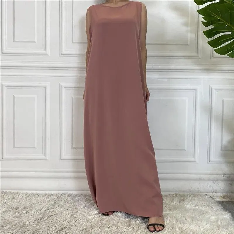 Sleeveless Inner Slip Dress Abaya for Muslim Women