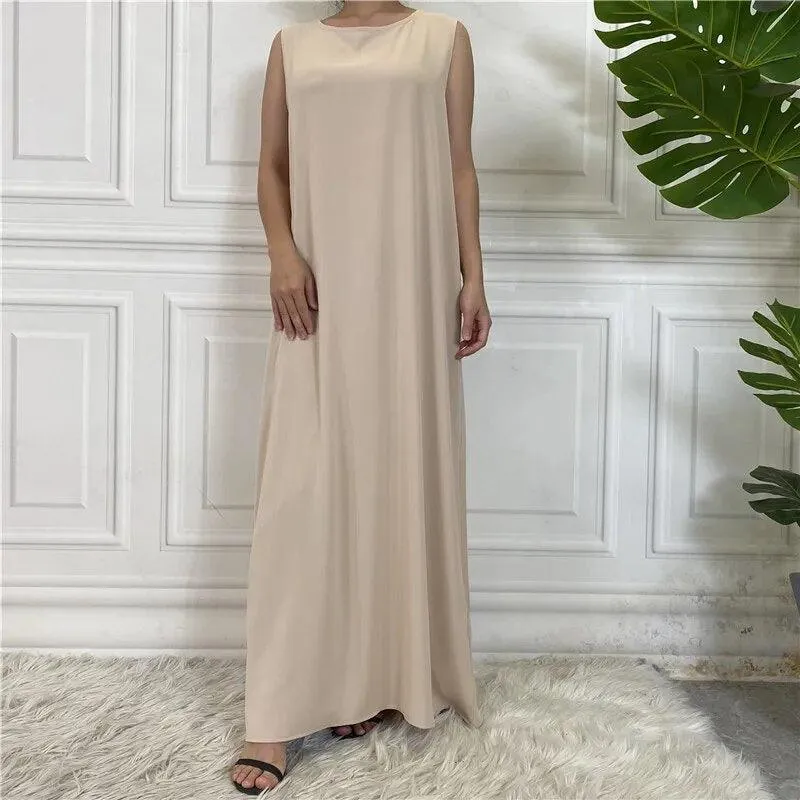 Sleeveless Inner Slip Dress Abaya for Muslim Women