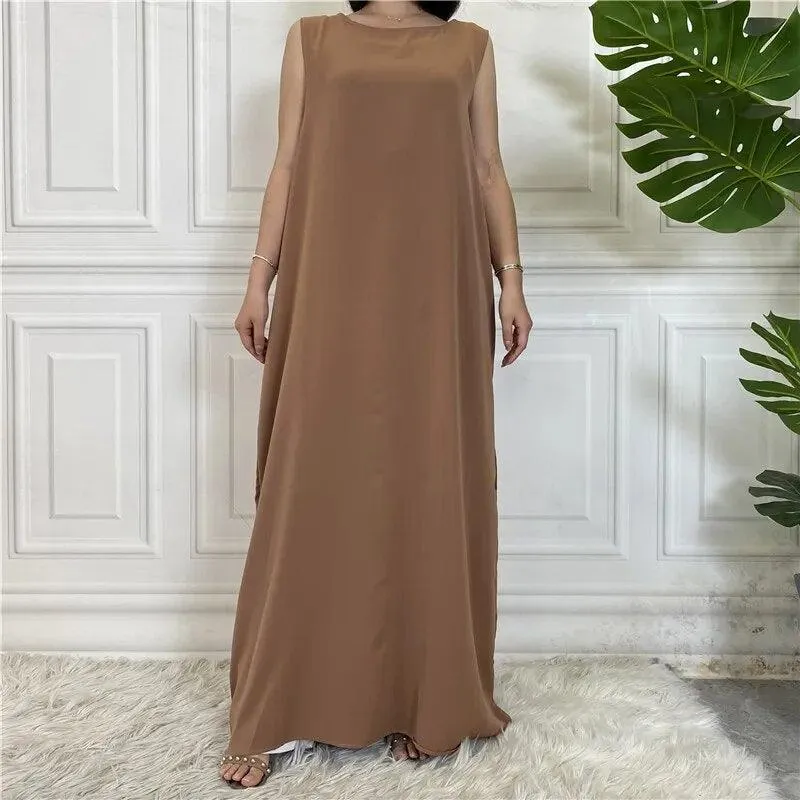 Sleeveless Inner Slip Dress Abaya for Muslim Women